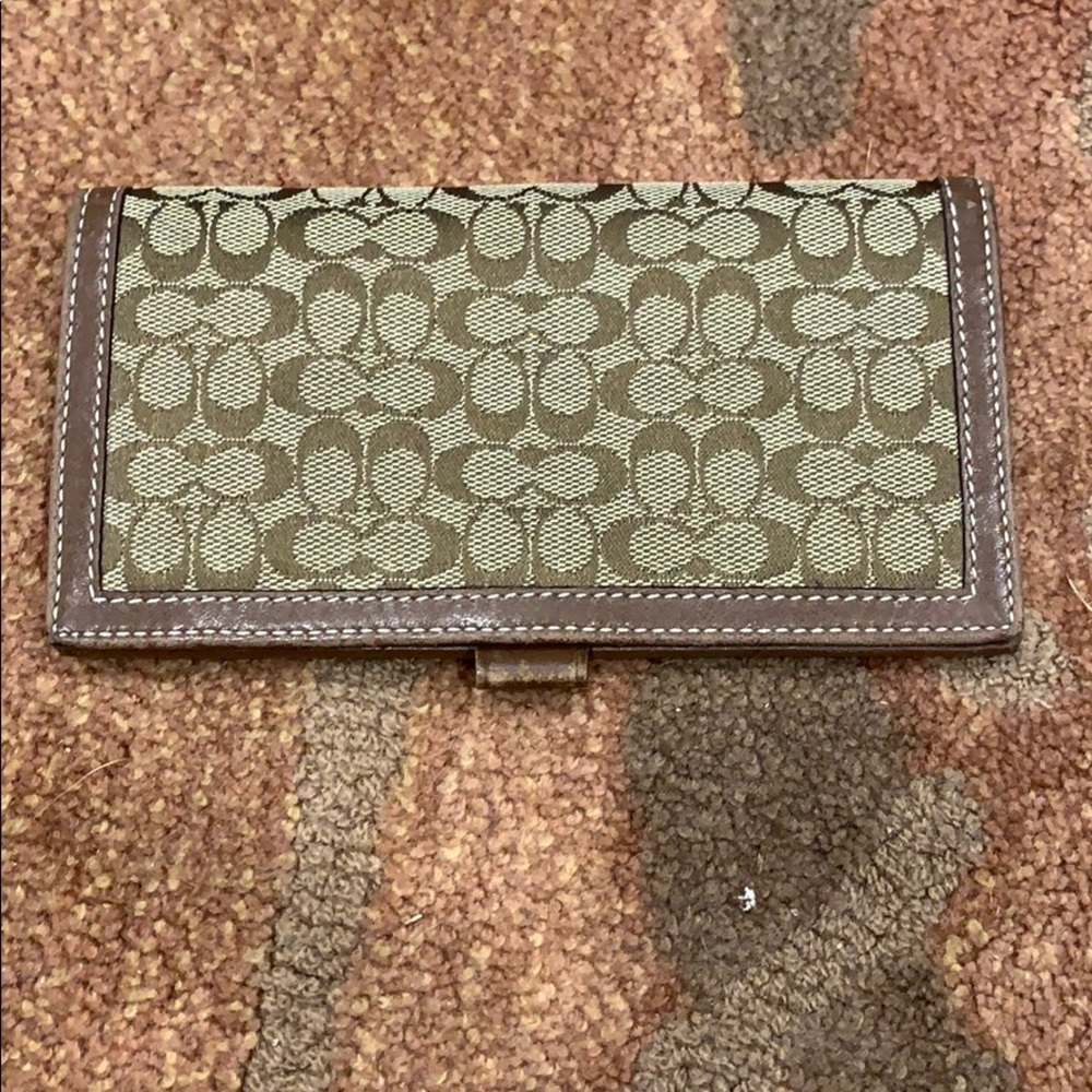 Coach wallet/checking book